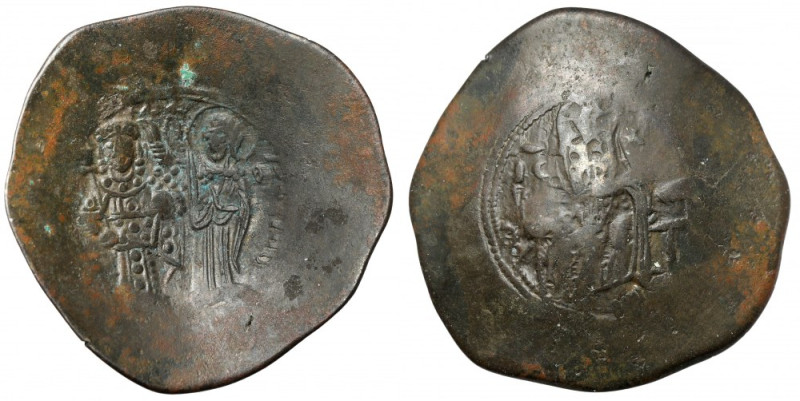 Byzantium, Billon Aspron Trachy Bronze, diameter 29 mm, weight 4,46 g.
 Brąz, ś...