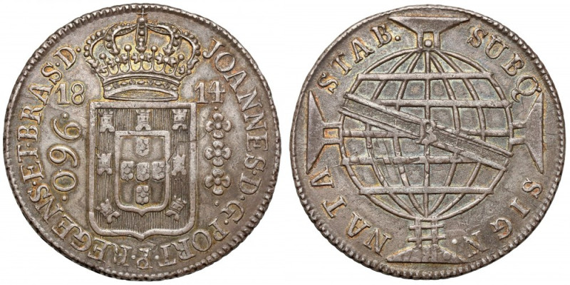 Brazylia, 960 reis 1814 Ładne. 

Grade: XF/XF-