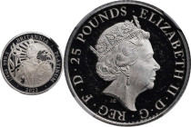2022 Britannia 1/4oz Platinum 25 Pounds. Commemorative Series. Queen Elizabeth II. Trial of the Pyx Test Piece. #1 of 7. Jessopp Facsimile Signature L...