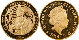 2022 Britannia 5oz Gold 500 Pounds. Commemorative Series. Queen Elizabeth II. Trial of the Pyx Test Piece. #5 of 5. Jessopp Facsimile Signature Label....
