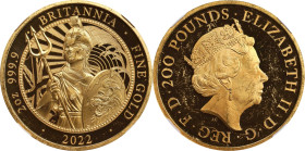 2022 Britannia 2oz Gold 200 Pounds. Commemorative Series. Queen Elizabeth II. Trial of the Pyx Test Piece. #5 of 6. Jessopp Facsimile Signature Label....