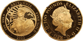 2022 Britannia 1oz Gold 100 Pounds. Commemorative Series. Queen Elizabeth II. Trial of the Pyx Test Piece. #9 of 9. Jessopp Facsimile Signature Label....