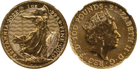 2022 Britannia 1oz Gold 100 Pounds. Commemorative Series. Queen Elizabeth II. Trial of the Pyx Test Piece. #6 of 9. Jessopp Facsimile Signature Label....