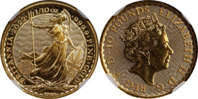 2022 Britannia 1/10oz Gold 10 Pounds. Commemorative Series. Queen Elizabeth II. Trial of the Pyx Test Piece. #1 of 9. Jessopp Facsimile Signature Labe...