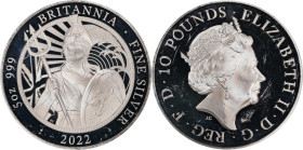 2022 Britannia 5oz Silver 10 Pounds. Commemorative Series. Queen Elizabeth II. Trial of the Pyx Test Piece. #4 of 6. Jessopp Facsimile Signature Label...
