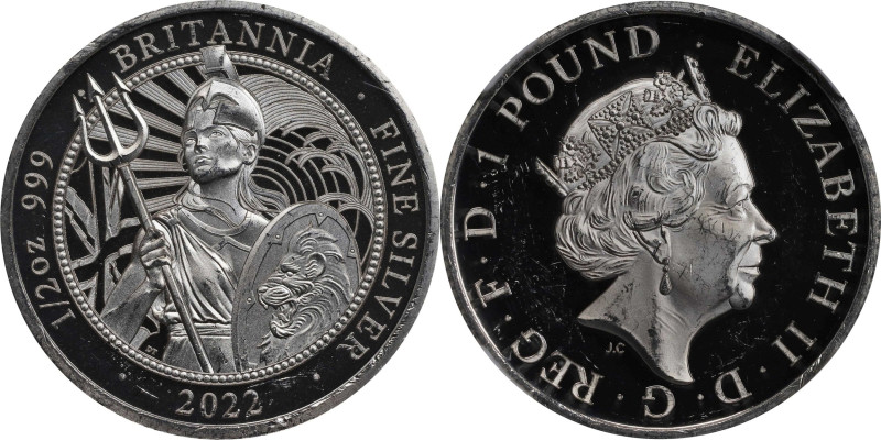 2022 Britannia 1/2oz Silver 1 Pound. Commemorative Series. Queen Elizabeth II. T...