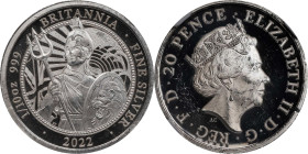 2022 Britannia 1/10oz Silver 20 Pence. Commemorative Series. Queen Elizabeth II. Trial of the Pyx Test Piece. #1 of 10. Jessopp Facsimile Signature La...
