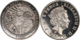 2022 Britannia 1/40oz Silver 5 Pence. Commemorative Series. Queen Elizabeth II. Trial of the Pyx Test Piece. #1 of 10. Jessopp Facsimile Signature Lab...