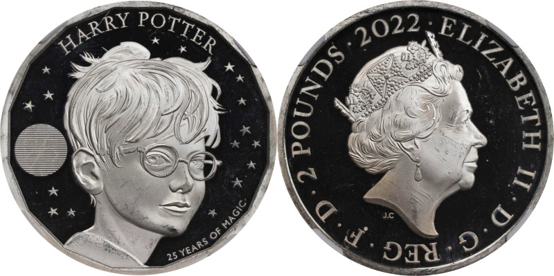 2022 Harry Potter 1oz Silver 2 Pounds. Philosopher's Stone 25th Anniversary. Que...