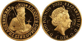 2022 King James I 2oz Gold 200 Pounds. British Monarchs. Queen Elizabeth II. Trial of the Pyx Test Piece. #3 of 9. Jessopp Facsimile Signature Label. ...