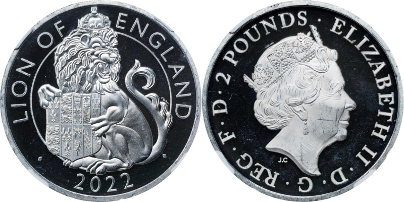 2022 Tudor Beasts Silver Commemorative Group (3 Pieces). Queen Elizabeth II. Tri...