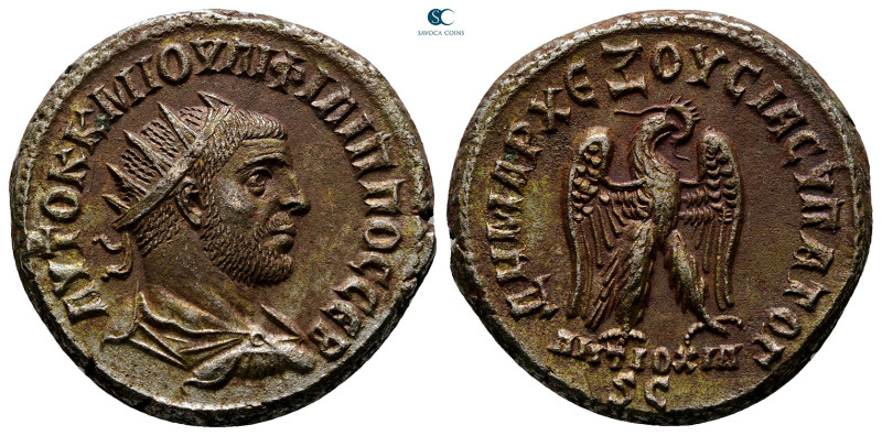 Seleucis and Pieria. Antioch. Philip I Arab AD 244-249. 
Billon-Tetradrachm

...