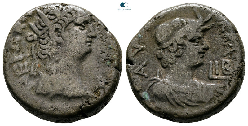 Egypt. Alexandria. Nero AD 54-68. 
Billon-Tetradrachm

23 mm, 12,50 g



...