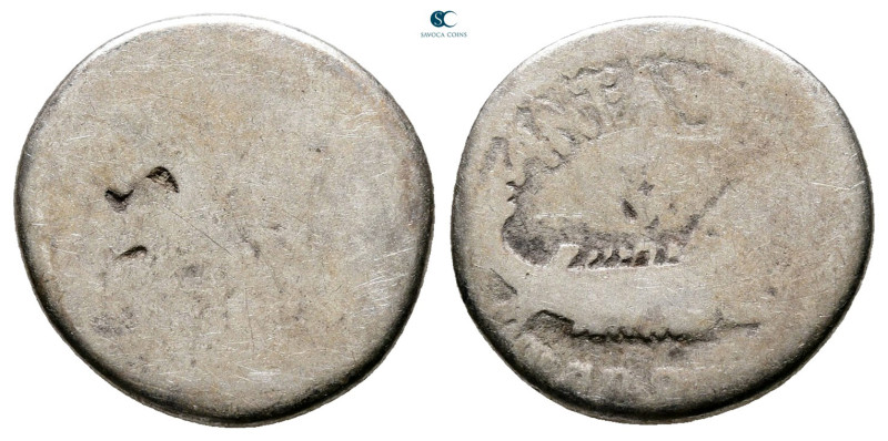 Mark Antony 32-31 BC. Military mint moving with M.Antony
Denarius AR

17 mm, ...