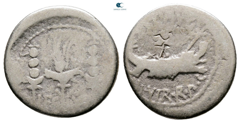 Mark Antony 32-31 BC. Military mint moving with M.Antony
Denarius AR

17 mm, ...