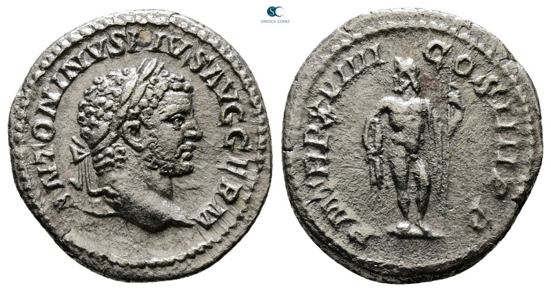 Caracalla AD 198-217. Rome
Denarius AR

19 mm, 2,97 g



Very Fine