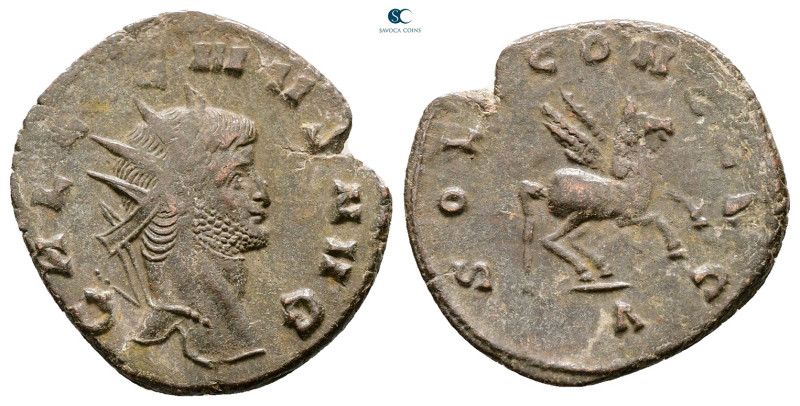 Gallienus AD 253-268. Rome
Billon Antoninianus

21 mm, 3,26 g



Nearly V...