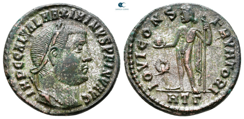 Maximinus II Daia, as Caesar AD 305-308. "IMP C GAL VAL MAXIMINVS P F INV AVG" s...