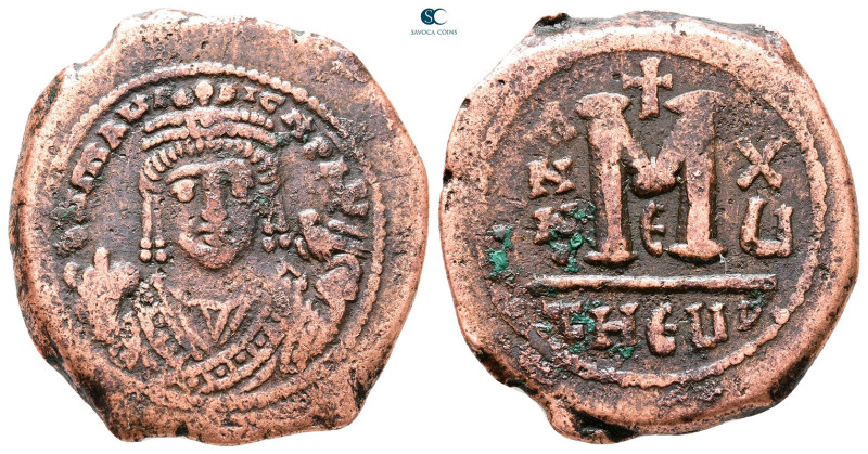 Maurice Tiberius AD 582-602. Theoupolis (Antioch)
Follis or 40 Nummi Æ

31 mm...