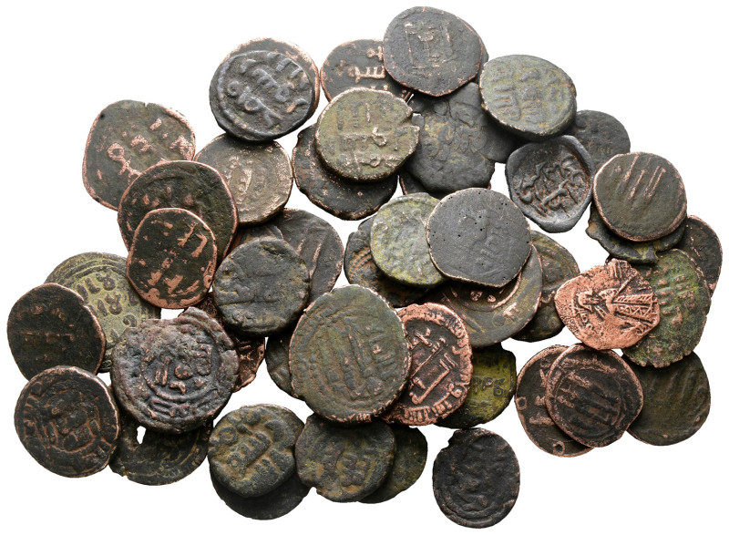 Lot of ca. 50 islamic bronze coins / SOLD AS SEEN, NO RETURN!

Very Fine