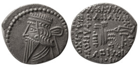 KINGS of PARTHIA, Mithradates V. 128-147. AR Drachm. Rare.