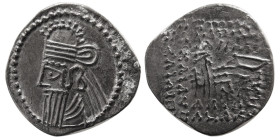 KINGS of PARTHIA, Vologases IV. AD. 147-191. AR Drachm