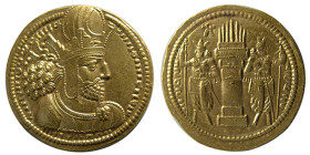 SASANIAN KINGS, Shapur I. AD. 240-272. Gold Dinar.