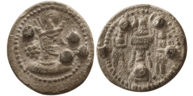 SASANIAN KINGS, Shapur II. 302-379 AD. PB (Lead) Unit. RRR.