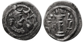 SASANIAN KINGS, Yazdgird I. 399-420 AD. AR Obol. RRR.