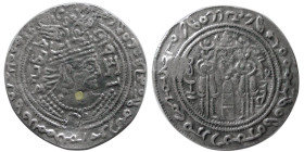 TURKO-HEPHTALITES, Nezak Huns. Vasu Deva. AR Drachm.
