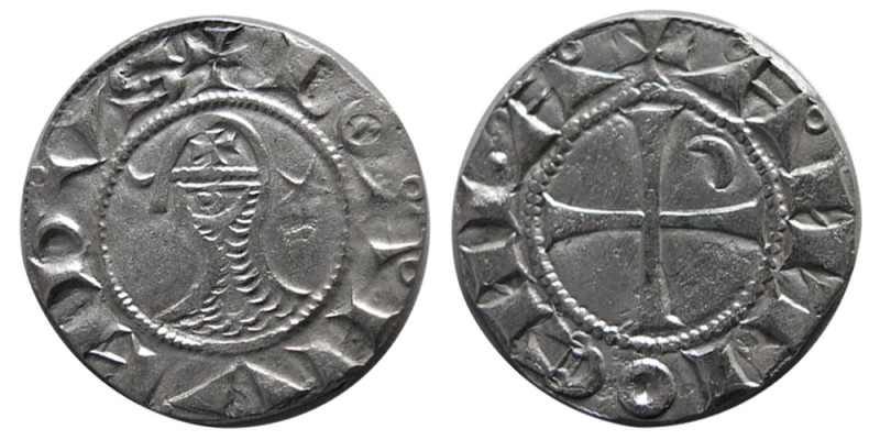 THE CRUSADERS, Bohemond IV. 1202-1232 AD. AR Denier (0.89 gm; 17 mm). "Coins of ...