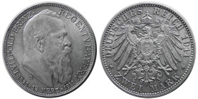 GERMANY, 1911-D. ZWEI 2 Marks