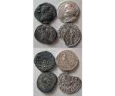 GROUP LOT of 4 Coins. Includes 3 Parthian Drachms and 1 Armenia Tram