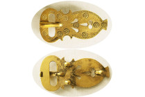 BYZANTINE EMPIRE, Ca. 9th-10th. Century AD. Gold Belt Buckle