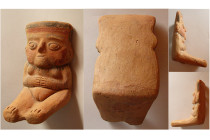 SOUTH AMERICA. Circa 6th-8th. Century AD. Terracotta Female Figurine