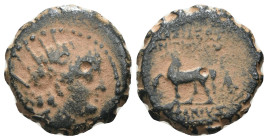 Antiochos VI. Dionysos. (144-142 BC). Bronze Æ. Antioch. Weight 2.77 gr - Diameter 14 mm