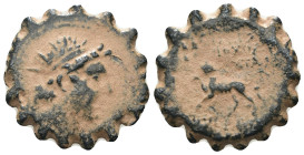 Antiochos VI. Dionysos. (144-142 BC). Bronze Æ. Antioch. Weight 3.65 gr - Diameter 20 mm