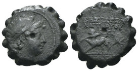 Antiochos VI. Dionysos. (144-142 BC). Bronze Æ. Antioch. Weight 4.48 gr - Diameter 18 mm