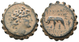 Antiochos VI. Dionysos. (144-142 BC). Bronze Æ. Antioch. Weight 7.15 gr - Diameter 21 mm