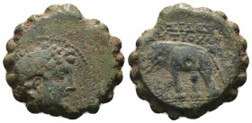 Antiochos VI. Dionysos. (144-142 BC). Bronze Æ. Antioch. Weight 7.91 gr - Diameter 21 mm