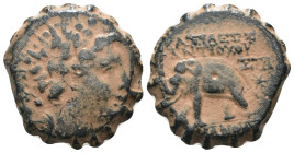 Antiochos VI. Dionysos. (144-142 BC). Bronze Æ. Antioch. Weight 8.33 gr - Diameter 21 mm