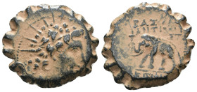 Antiochos VI. Dionysos. (144-142 BC). Bronze Æ. Antioch. Weight 8.38 gr - Diameter 23 mm