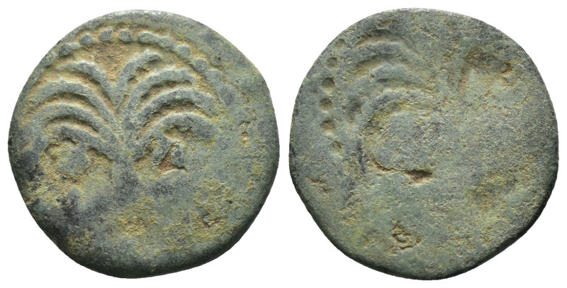 Judea. Porcius Festus. (59-62 AD). Æ Prutah. reign of Nero. Jerusalem. Weight 2....