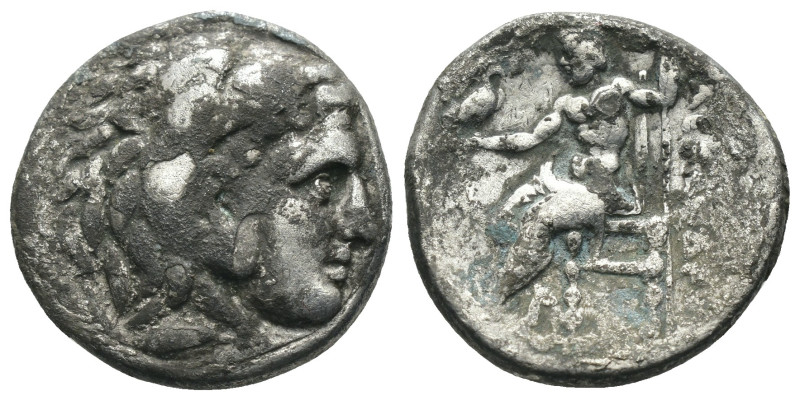 Macedonia. Alexander the Great. (336-323 BC) AR Drachm. Obv: head of Alexander t...