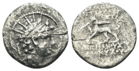 Seleucid Kingdom. Antiochos VI. Dionysos. (144-142 BC). AR Drachm. Antioch. Weight 1.50 gr - Diameter 13 mm