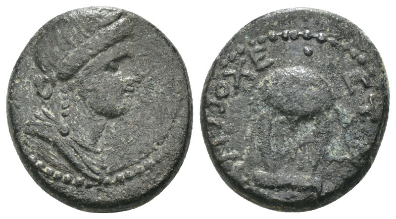 Seleucis and Pieria under Nero. (59-60AD). Pseudo-autonomous Bronze Æ. Antioch. ...