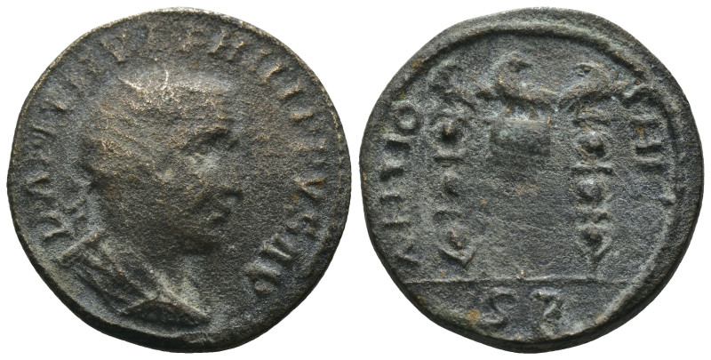 Valerian I. (253-260 AD) Æ Bronze. Pisidia. Antioch. Obv: radiate bust of Valeri...