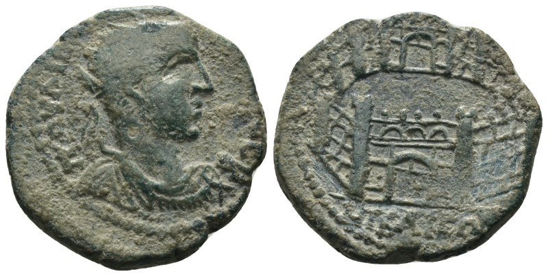 Valerian I. (253-260 AD) Æ Bronze. provincial mint. Weight 7.20 gr - Diameter 24...