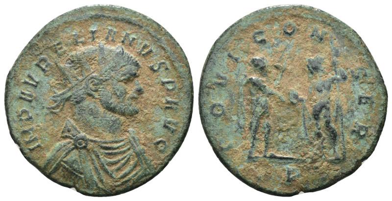 Aurelian. (270-275 AD). Æ Antoninian. Cyzicus. Obv: IMP AVRELIANVS P AVG. radiat...