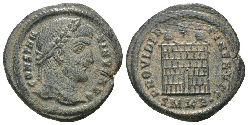 Constantinus I. (307-337 AD). Follis. Cyzicus. Obv: CONSTANTINVS AVG. laureate b...